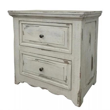 Relaxed Vintage 2-Drawer Nightstand